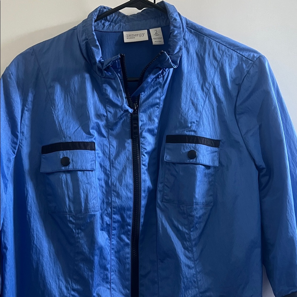 Chico’s Zenergy Women's Blue Lightweight Jacket